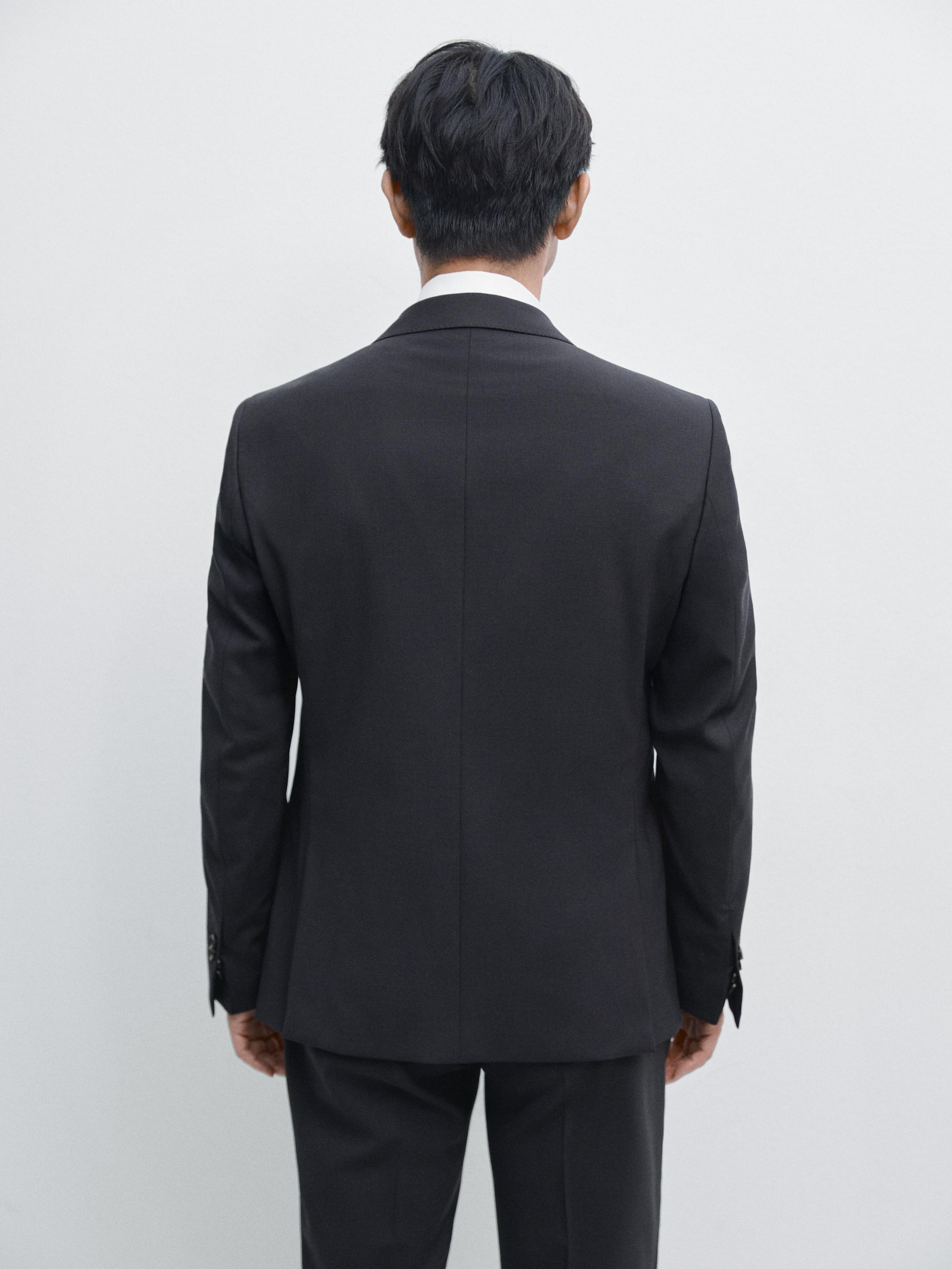 Cool wool blend suit blazer